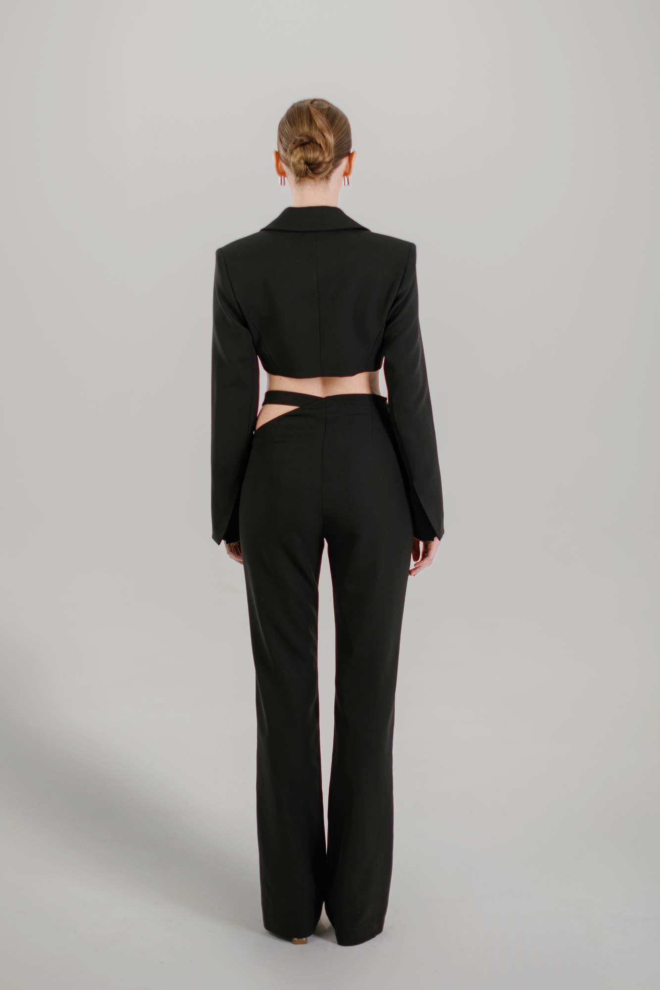 AVANGARDNI TROUSERS & MINI JACKET - BLACK