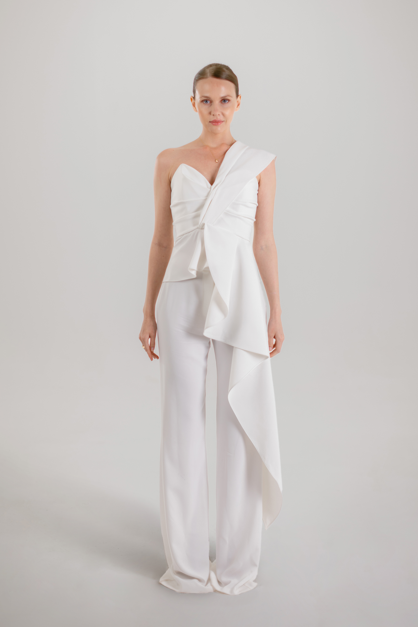 ALENA BUSTIER & PANTS - WHITE