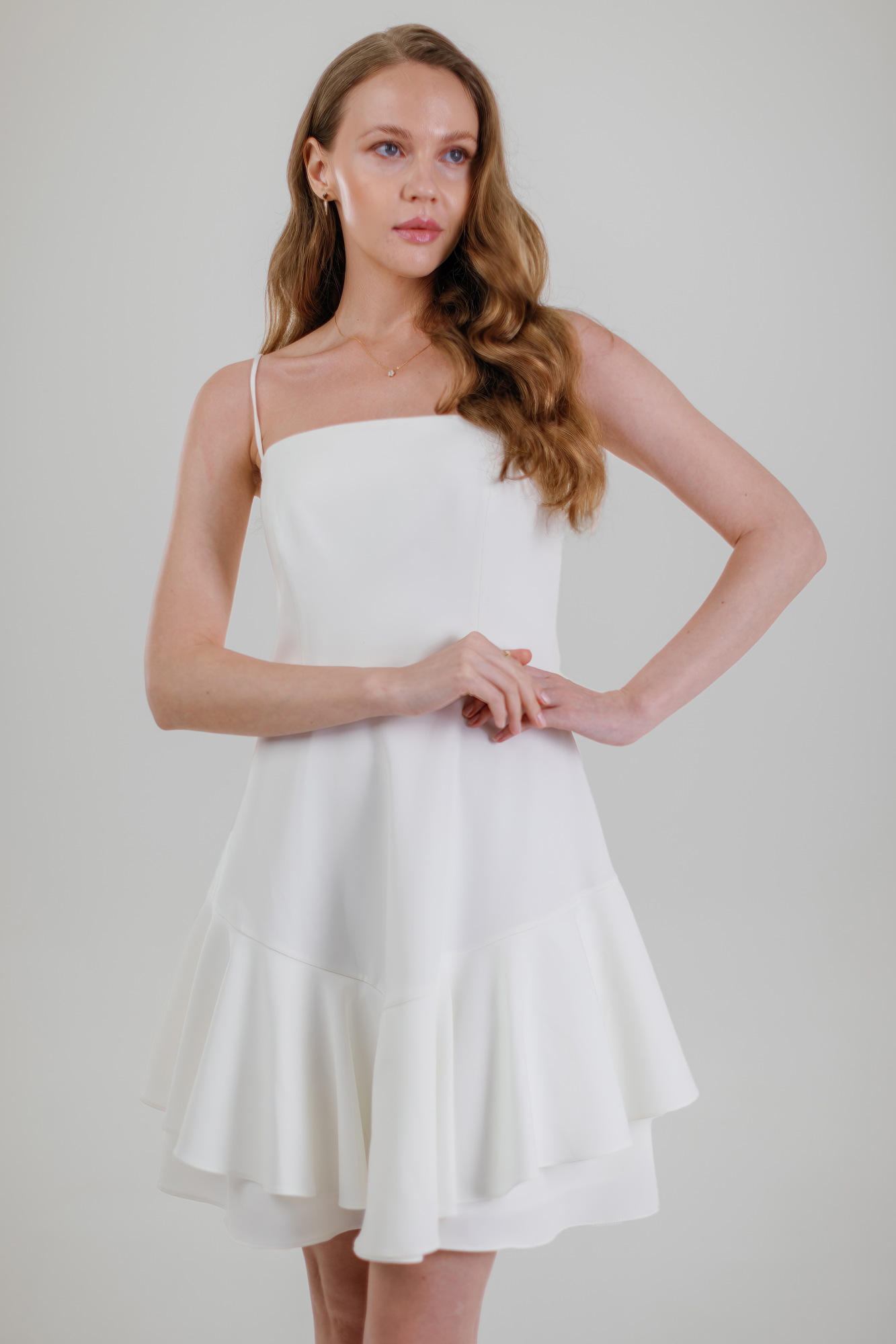 LUDI MINI PARTY SUN DRESS - WHITE