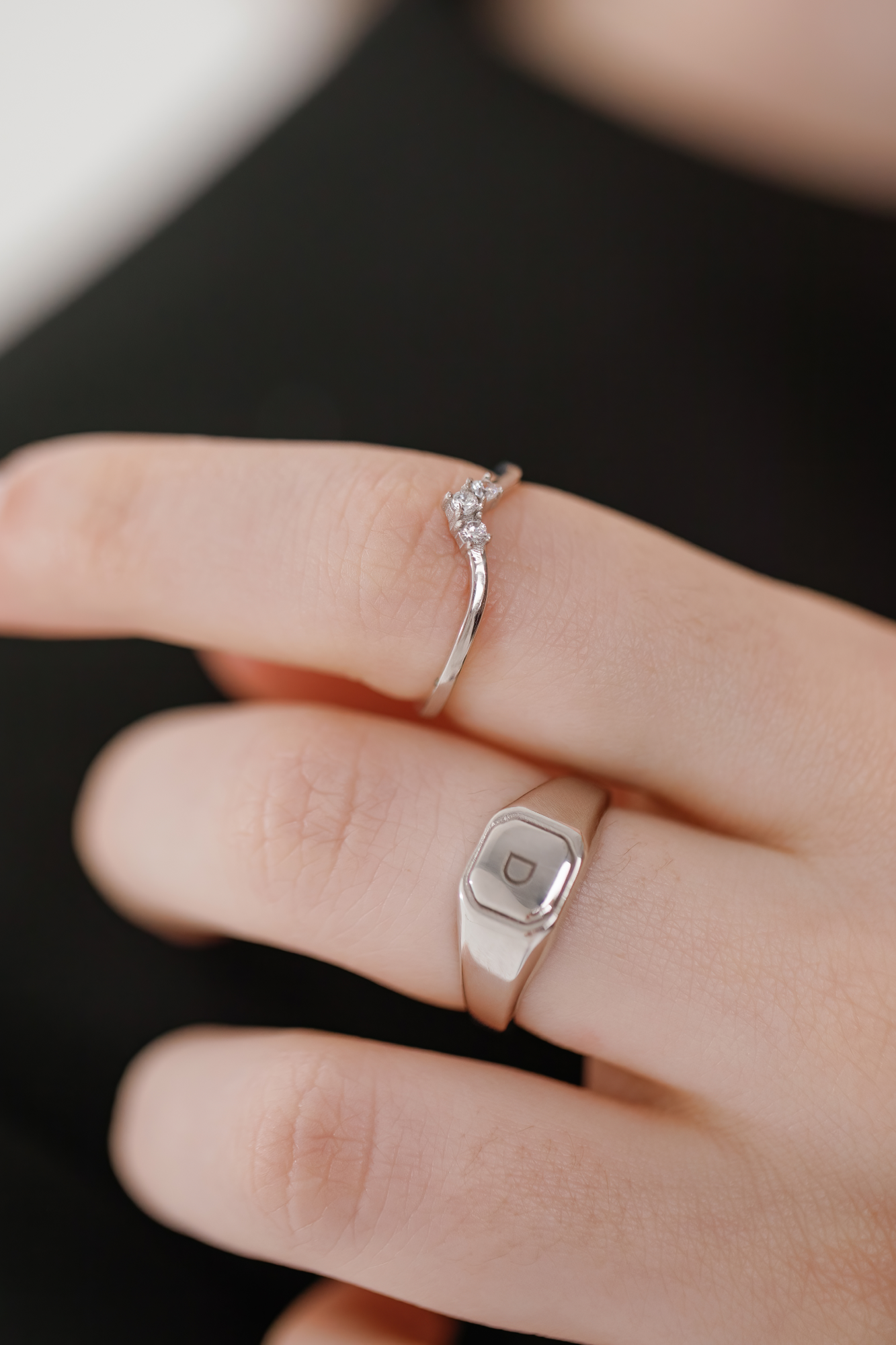 MINI CROWN SILVER RING