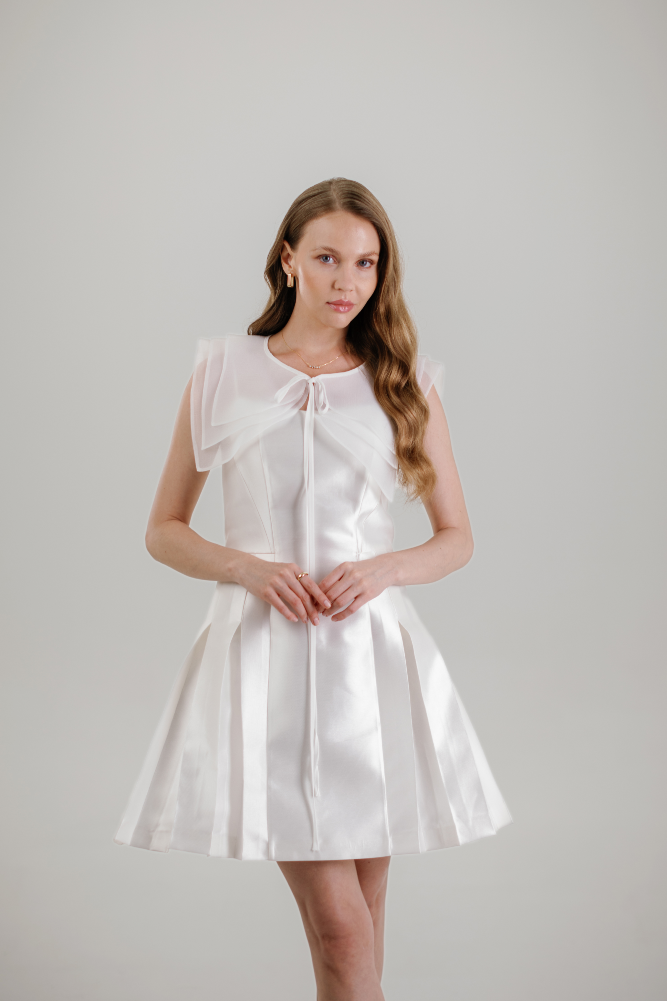 HIPNOTICKA MINI PARTY SUN DRESS - WHITE