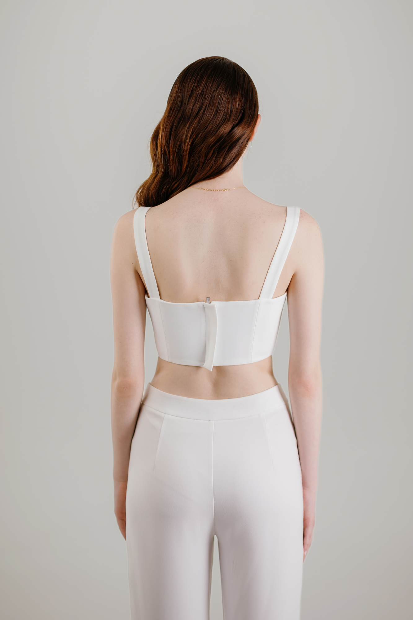 KATE BUSTIER & PANTS - WHITE