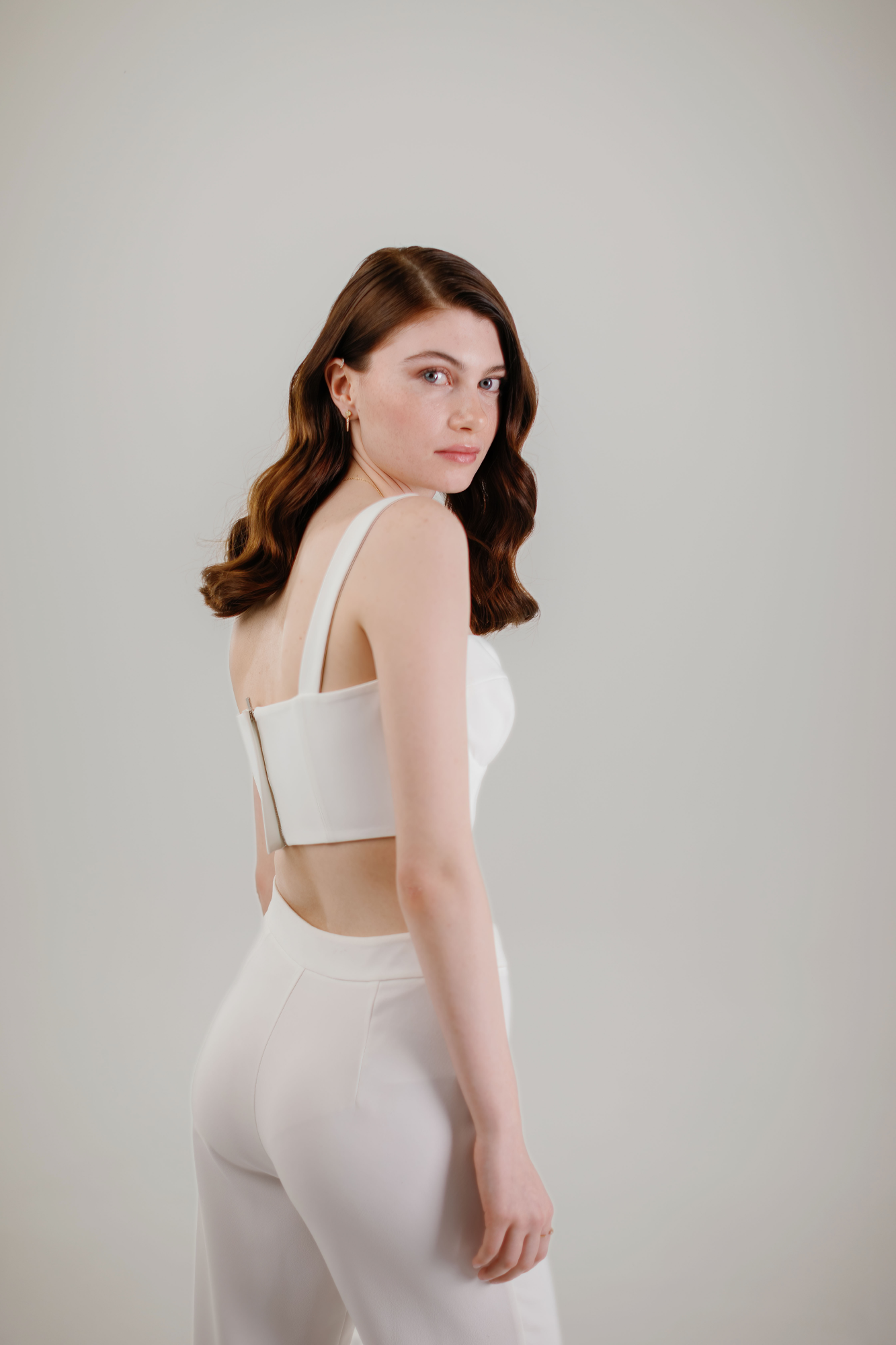 KATE BUSTIER & PANTS - WHITE