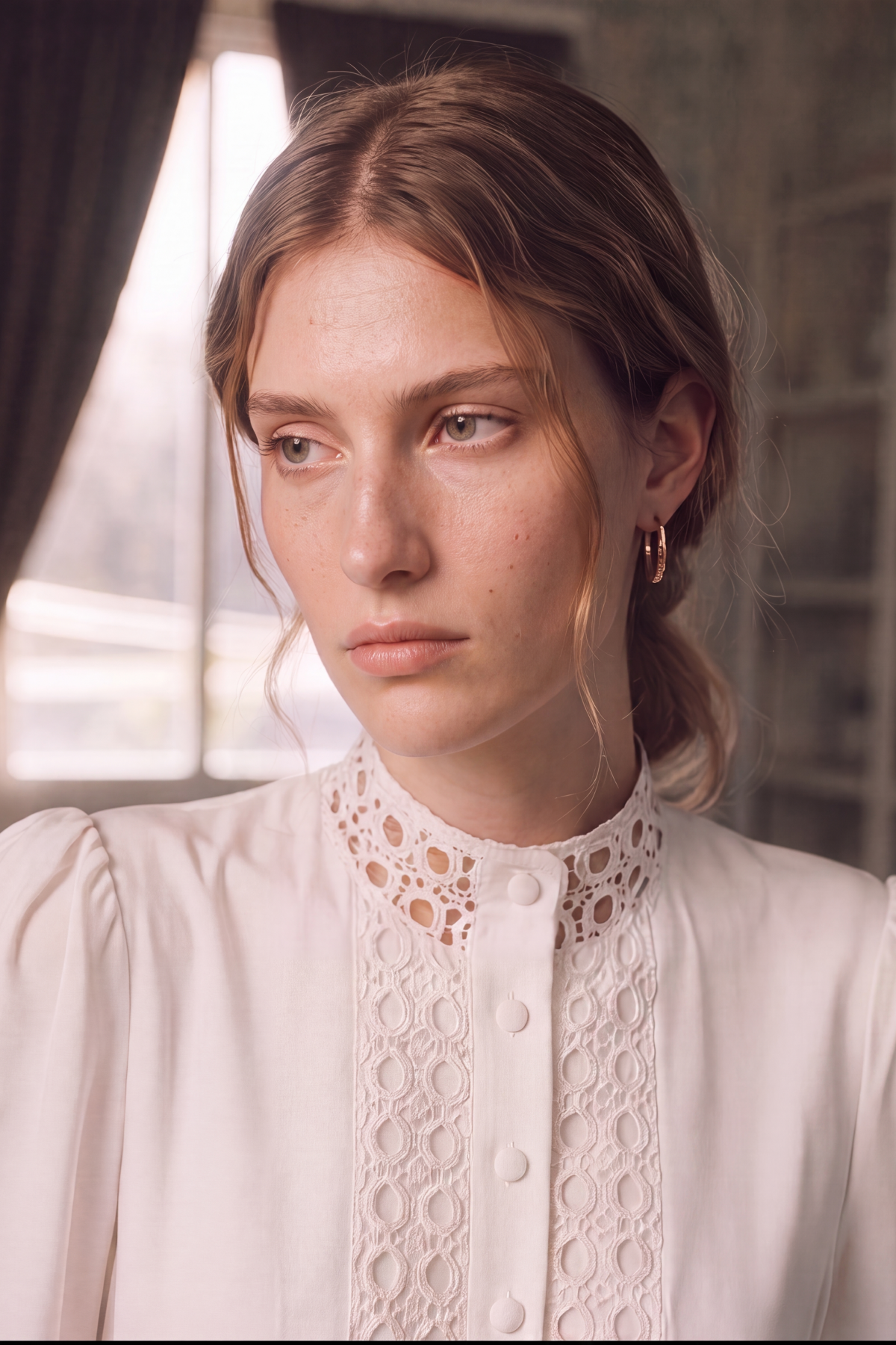 SEN AEROBİN FABRİC LACE DRESS WHİTE